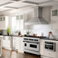 ZLINE Autograph Edition 48 in. 6.0 cu. ft. Legacy Dual Fuel Range with 7 Burner Gas Cooktop and 2 Electric Ovens in Satin Stainless Steel and Matte Black Accents, Open Box-Great Condition
