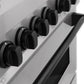 ZLINE Autograph Edition 48 in. 6.0 cu. ft. Legacy Dual Fuel Range with 7 Burner Gas Cooktop and 2 Electric Ovens in Satin Stainless Steel and Matte Black Accents, Open Box-Good Condition