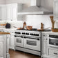 ZLINE Autograph Edition 60 in. 7.4 cu. ft. Legacy Dual Fuel Range with 9 Burner Gas Cooktop and 2 Electric Convection Ovens in Satin Stainless Steel and Matte Black Accents, Open Box-Good Condition