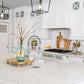 ZLINE Autograph Edition 30 in. Legacy Gas Rangetop with 4 Burners and Porcelain Cooktop in Satin Stainless Steel with Polished Gold Accents (RTSZ-30-G)