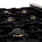 ZLINE Autograph Edition 36 in. 4.6 cu. ft. Legacy Dual Fuel Range with 6 Burner Gas Cooktop and Electric Convection Oven in Satin Stainless Steel with White Matte Door and Matte Black Accents, Open Box-Good Condition