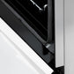 ZLINE Autograph Edition 48 in. 6.0 cu. ft. Legacy Dual Fuel Range with 7 Burner Gas Cooktop and 2 Electric Ovens in Satin Stainless Steel with White Matte Doors and Polished Gold Accents (RASZ-WM-48-G) StayPut oven door hinge.