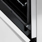 ZLINE Autograph Edition 60 in. 7.4 cu. ft. Legacy Dual Fuel Range with 9 Burner Gas Cooktop and 2 Electric Convection Ovens in Satin Stainless Steel with White Matte Doors and Champagne Bronze Accents (RASZ-WM-60-CB) StayPut oven door hinge.
