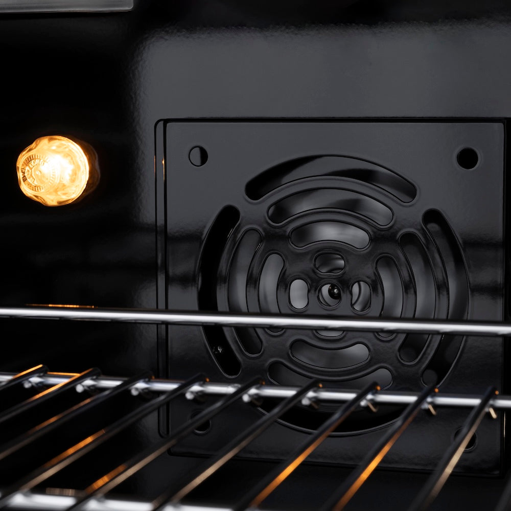 ZLINE Autograph Edition 48 in. 6.7 cu. ft. Paramount Double Oven Dual Fuel Range with 8 Burner Gas Cooktop in Stainless Steel with Black Matte Doors and Polished Gold Accents, Open Box-Great Condition