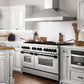 ZLINE Autograph Edition 60 in. 7.4 cu. ft. Legacy Dual Fuel Range with 9 Burner Gas Cooktop and 2 Electric Convection Ovens in Stainless Steel and Matte Black Accents, Open Box-Good Condition