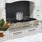 ZLINE Autograph Edition 48 in. Legacy Gas Rangetop with 7 Burners and Porcelain Cooktop in Stainless Steel with Polished Gold Accents (RTZ-48-G)
