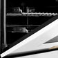 ZLINE Autograph Edition 60 in. 7.4 cu. ft. Legacy Dual Fuel Range with 9 Burner Gas Cooktop and 2 Electric Convection Ovens in Stainless Steel with White Matte Doors and Polished Gold Accents, Open Box-Great Condition