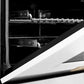 ZLINE Autograph Edition 60 in. 7.4 cu. ft. Legacy Dual Fuel Range with 9 Burner Gas Cooktop and 2 Electric Convection Ovens in Stainless Steel with White Matte Doors and Polished Gold Accents, Open Box-Good Condition