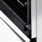 ZLINE Autograph Edition 60 in. 7.4 cu. ft. Legacy Dual Fuel Range with 9 Burner Gas Cooktop and 2 Electric Convection Ovens in Stainless Steel with White Matte Doors and Matte Black Accents (RAZ-WM-60-MB) detail StayPut oven door hinges.