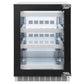 ZLINE Autograph Edition 24 in. Touchstone 151 Can Beverage Fridge With Panel Ready Glass Door And Champagne Bronze Handle (RBSPOZ-24-CB) 