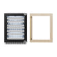 ZLINE Autograph Edition 24 in. Touchstone Dual Zone 44 Bottle Wine Cooler With Panel Ready Glass Door And Polished Gold Handle (RWDPOZ-24-G) front, refrigeration unit next to custom panel with Autograph Edition handle.