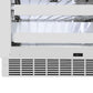 ZLINE Autograph Edition 24 in. Touchstone Dual Zone 44 Bottle Wine Cooler with Stainless Steel Glass Door and Polished Gold Helix Handle (RWDOZS-24-KG) base and kickplate.