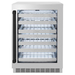 ZLINE Autograph Edition 24 in. Touchstone Dual Zone 44 Bottle Wine Cooler With Stainless Steel Glass Door And Matte Black Handle (RWDOZ-GS-24-MB) 