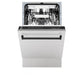 ZLINE Autograph Edition 18 in. Tallac Series 3rd Rack Top Control Built-In Dishwasher with Satin Stainless Steel Panel and Matte Black Handle, 51dBa (DWVZ-SN-18-MB)