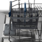 ZLINE Autograph Edition 24 in. Tallac Series 3rd Rack Top Control Built-In Tall Tub Dishwasher with Satin Stainless Steel Panel and Polished Gold Handle, 51dBa (DWVZ-SN-24-G)