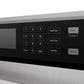 ZLINE Autograph Edition 30 in. Professional True Convection Single Wall Oven with Air Fry and Self Clean in Satin Stainless Steel with Champagne Bronze Helix Handle (WASSZ-30-KCB) control panel with digital keypad and buttons.