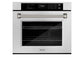 ZLINE Autograph Edition 30 in. Professional True Convection Single Wall Oven with Air Fry and Self Clean in Satin Stainless Steel with Polished Nickel Helix Handle (WASSZ-30-KPN)