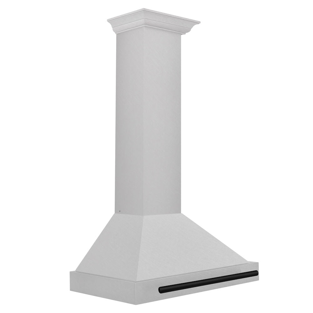 ZLINE Autograph Edition 30 in. Convertible Satin Stainless Steel Wall Mount Range Hood with Accent Handle (KB4SNZ-30)