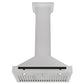 ZLINE Autograph Edition 30 in. Convertible Satin Stainless Steel Wall Mount Range Hood with Accent Handle (KB4SNZ-30)