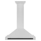 ZLINE Autograph Edition 36 in. Convertible Satin Stainless Steel Wall Mount Range Hood with Accent Handle (KB4SNZ-36)