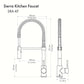 ZLINE Autograph Edition Sierra Pull Down Spring Single Handle Kitchen Faucet in Brushed Nickel and Champagne Bronze (SRA-KF-ZBNCB) dimensional diagram.