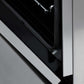 ZLINE Autograph Edition 24 in. 2.8 cu. ft. Legacy Dual Fuel Range with 4 Burner Gas Cooktop and Electric Convection Oven in Stainless Steel and Matte Black Accents (RAZ-24-MB) detail StayPut oven door hinges.