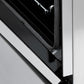 ZLINE Autograph Edition 30 in. 4.0 cu. ft. Legacy Dual Fuel Range with 4 Burner Gas Cooktop and Electric Convection Oven in Stainless Steel and Polished Gold Accents (RAZ-30-G) detail StayPut oven door hinges.