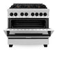 ZLINE Autograph Edition 36 in. 4.6 cu. ft. Legacy Dual Fuel Range with 6 Burner Gas Cooktop and Electric Convection Oven in Stainless Steel and Matte Black Accents, Open Box-Good Condition