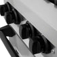 ZLINE Autograph Edition 36 in. 4.6 cu. ft. Legacy Dual Fuel Range with 6 Burner Gas Cooktop and Electric Convection Oven in Stainless Steel and Matte Black Accents (RAZ-36-MB) knobs.