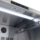 ZLINE Autograph Edition 24 in. Touchstone 168 Can Outdoor-Rated Dual Refrigerator Drawer with Stainless Steel Doors and Champagne Bronze Helix Handles (RDSOZ-ST-24-KCB) LED lighting and display.