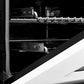 ZLINE Autograph Edition 30 in. Kitchen Package with Stainless Steel Dual Fuel Range with White Matte Door and Range Hood with Champagne Bronze Accents (2AKP-RAWMRH30-CB)