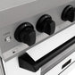 ZLINE Autograph Edition 30 in. 4.0 cu. ft. Legacy Dual Fuel Range with 4 Burner Gas Cooktop and Electric Convection Oven in Stainless Steel with White Matte Door and Matte Black Accents, Open Box-Good Condition
