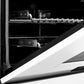 ZLINE Autograph Edition 30 in. 4.0 cu. ft. Legacy Dual Fuel Range with 4 Burner Gas Cooktop and Electric Convection Oven in Stainless Steel with White Matte Door and Matte Black Accents, Open Box-Good Condition