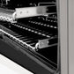 ZLINE Autograph Edition 48 in. 6.0 cu. ft. Legacy Dual Fuel Range with 7 Burner Gas Cooktop and 2 Electric Ovens in Stainless Steel with White Matte Doors and Polished Gold Accents (RAZ-WM-48-G) adjustable racks.