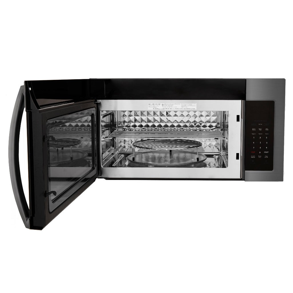 ZLINE Black Stainless Over the Range Microwave Oven (MWO-OTR-30-BS)