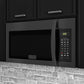 ZLINE 30 in. 1.5 cu. ft. Over-The-Range Convection Microwave Oven in Black Stainless Steel with Modern Handle and Sensor Cooking, Open Box-Good Condition