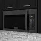ZLINE 30 in. Black Stainless Steel Over the Range Convection Microwave Oven with Modern Handle (MWO-OTR-30-BS)