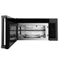 ZLINE 30 in. 1.5 cu. ft. Over-The-Range Convection Microwave Oven in Black Stainless Steel with Traditional Handle and Sensor Cooking, Open Box-Good Condition