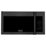 ZLINE 30 in. 1.5 cu. ft. Over-The-Range Convection Microwave Oven in Black Stainless Steel with Traditional Handle and Sensor Cooking, Open Box-Good Condition