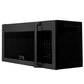 ZLINE 30 in. 1.5 cu. ft. Over-The-Range Convection Microwave Oven in Black Stainless Steel with Traditional Handle and Sensor Cooking, Open Box-Good Condition