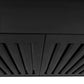 ZLINE 42 in. Convertible Vent Wall Mount Range Hood in Black Stainless Steel, Handle Open Box-Good Condition