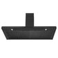 ZLINE 42 in. Convertible Vent Wall Mount Range Hood in Black Stainless Steel, Handle Open Box-Good Condition