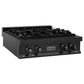 ZLINE 30 in. Legacy Gas Rangetop with 4 Burners and Porcelain Cooktop in Black Stainless Steel, Open Box-Good Condition