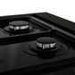 ZLINE 48 in. Classic Gas Rangetop with 8 Burners and Porcelain Cooktop in Black Stainless Steel, Open Box-Great Condition