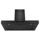 ZLINE 30 in. Convertible Vent Wall Mount Range Hood in Black Stainless Steel, Handle Open Box-Good Condition