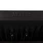 ZLINE 600 CFM Ducted 30 in.Under Cabinet Range Hood in Black Stainless Steel (BS623-30) close-up, light and fan controls.