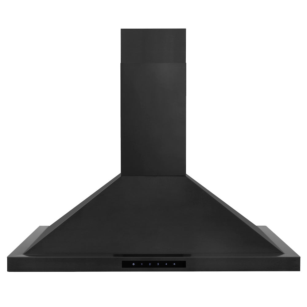 ZLINE Kitchen Package with 30 in. Black Stainless Steel Rangetop and 30 in. Convertible Range Hood (2KP-RTBRH30)