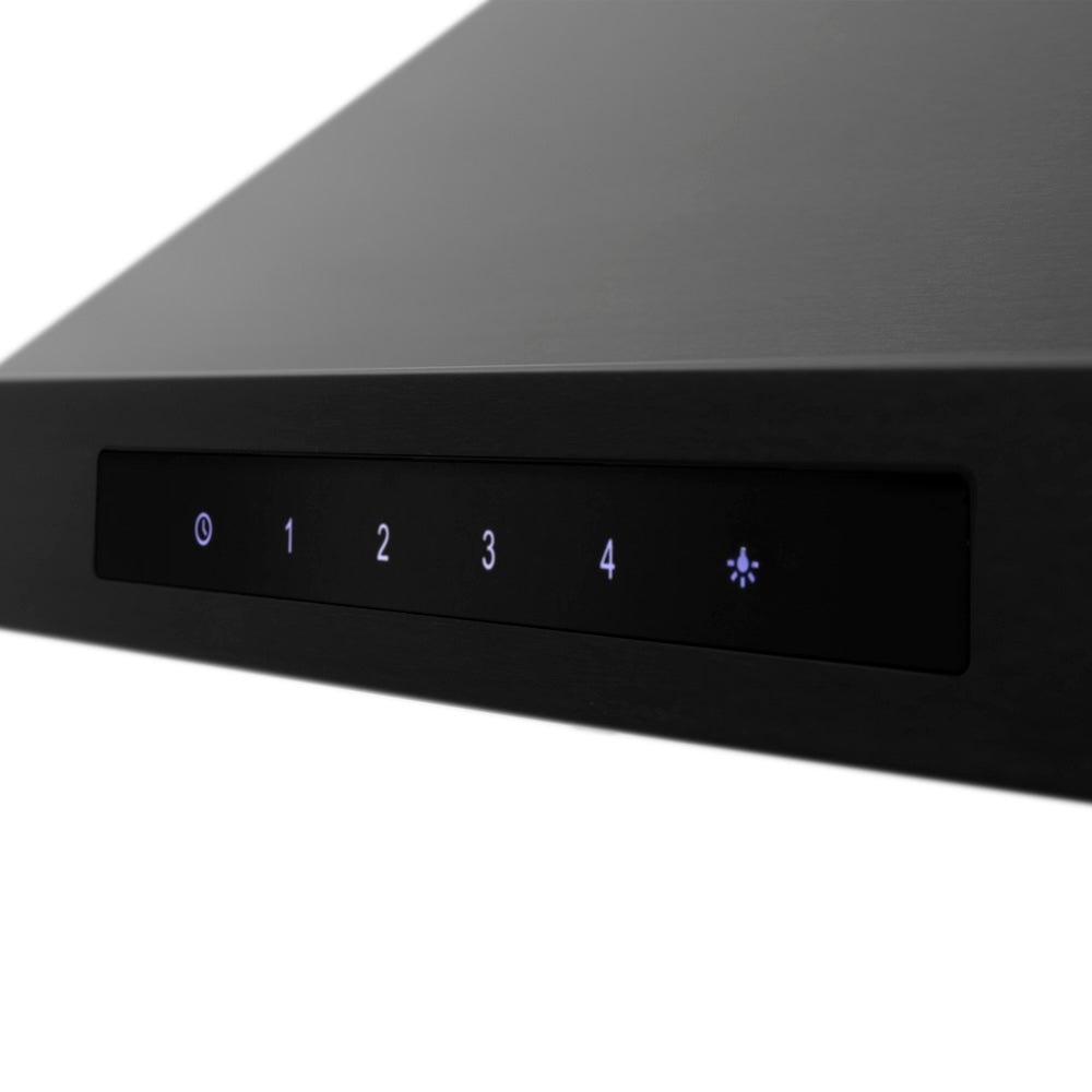 ZLINE Convertible Vent Wall Mount Range Hood in Black Stainless Steel (BSKBN)