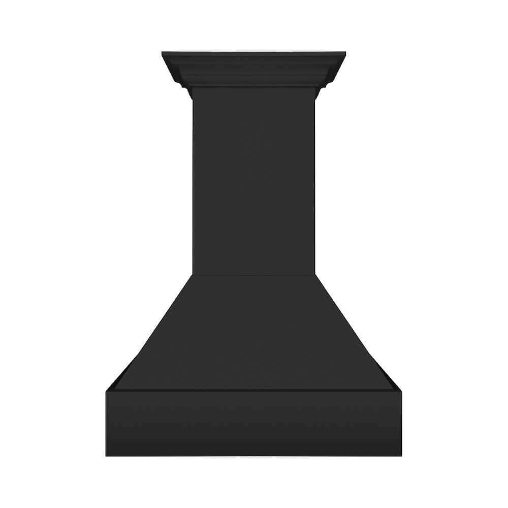 ZLINE Wooden Wall Mount Range Hood in Rustic Black Finish with Size Options (355CC)