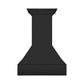ZLINE Wooden Wall Mount Range Hood in Rustic Black Finish with Size Options (355CC)